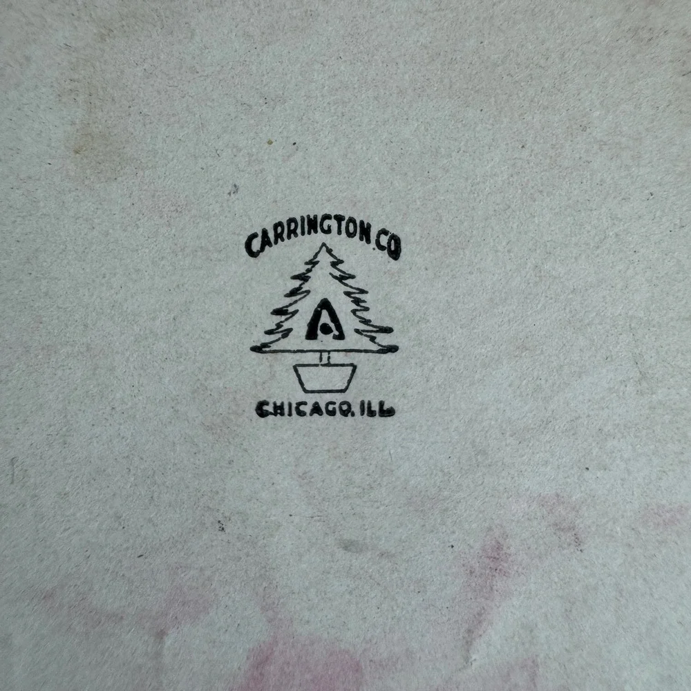 Vintage Valentine‎ Card Boy Girl Holding Heart Carrington Co Chicago ILL